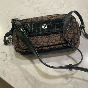 Brighton handbag, black and tan